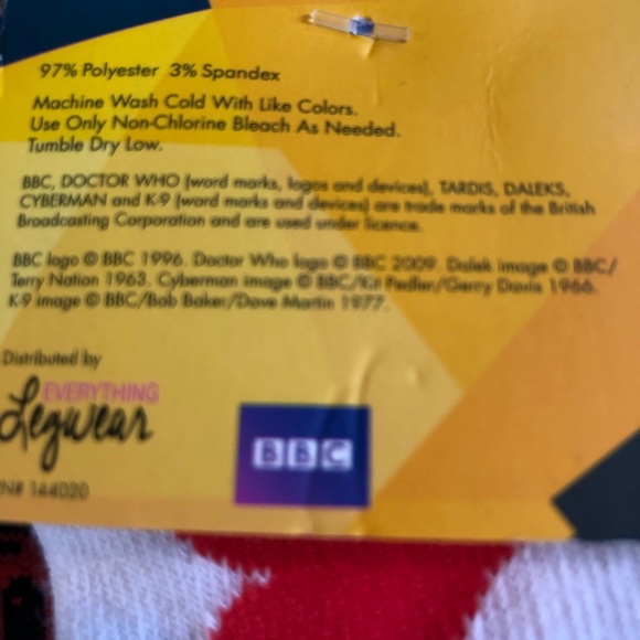 NWT Dr. Who Socks - 5 pair pack - Picture 7 of 7